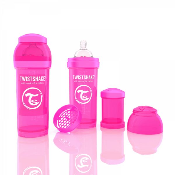 Twistshake Biberon Pembe 260 ml