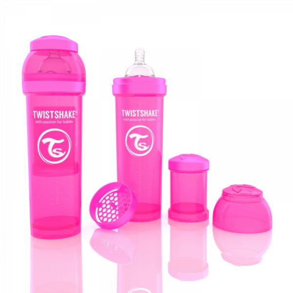 Twistshake Biberon Pembe 330 ml