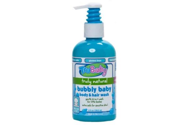 Trukid Trubaby Bubbly Hair & Body Wash -Bebek için Tamamen Doğal Organik Saç ve Vücut Åampuanı 236 ml