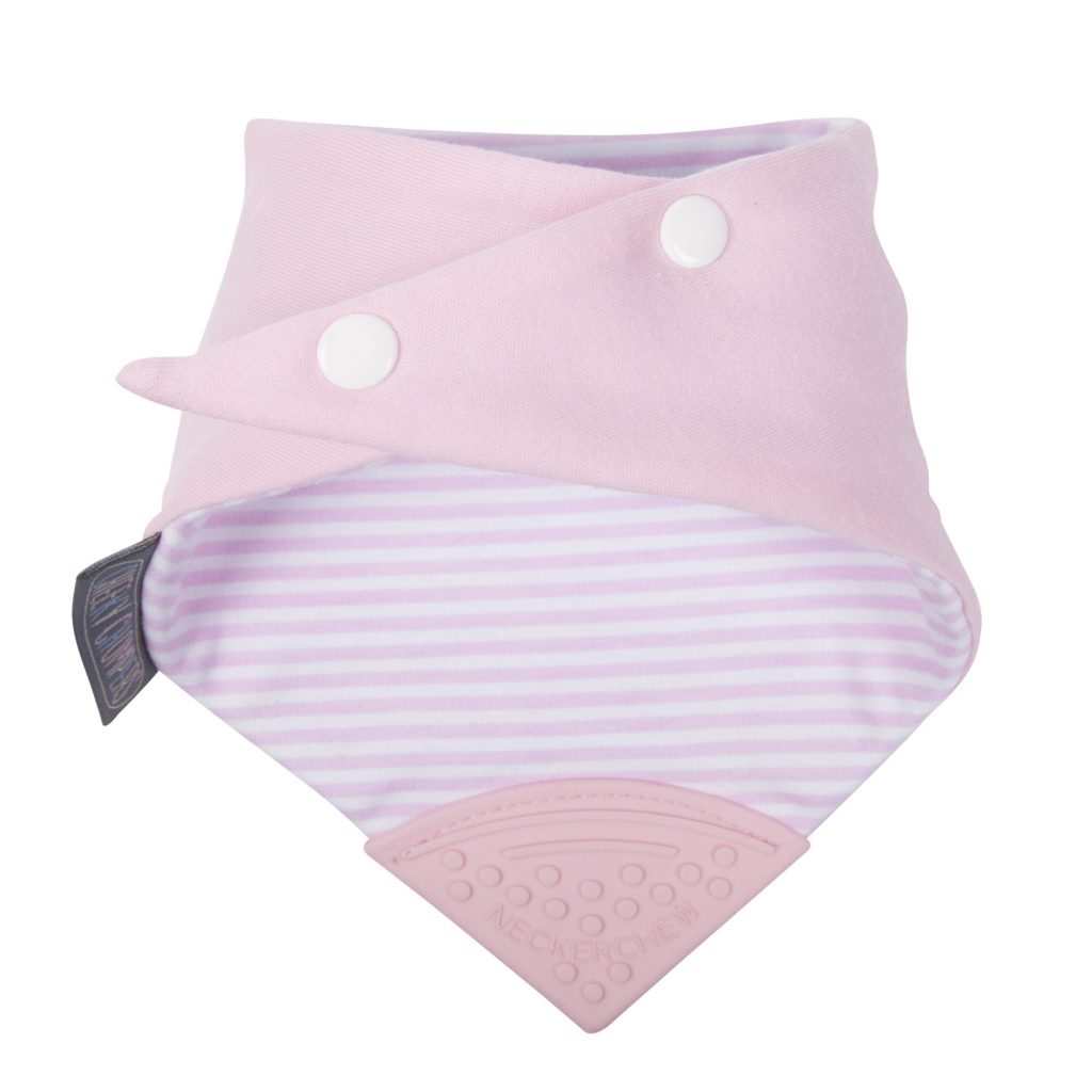 Cheeky Chompers Diş Kaşıyıcılı Fular Önlük (Cool Pink) | Buyurken.com