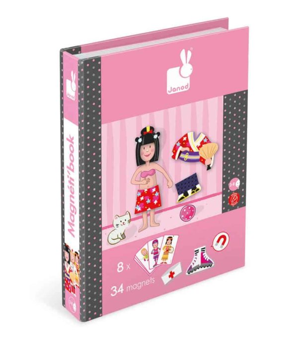 Janod Magnetibook Girls's Outfit (3-8 Yaş)