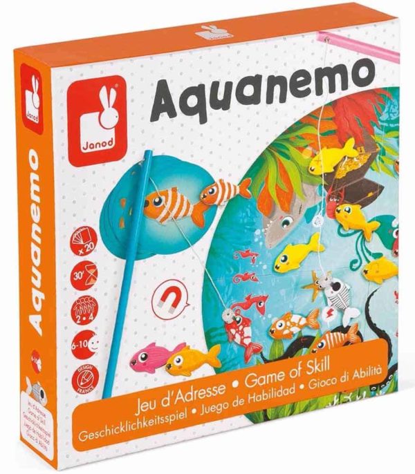 Janod Aquanemo Çantalı Balık Tutma Oyunu (2-4 Kişi)