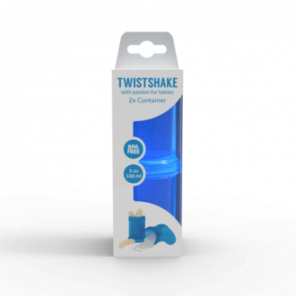 TwistShake İkili Saklama Kabı (Mavi)