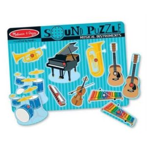 Melissa&Doug Ahşap Sesli Yapboz Müzik Aletleri