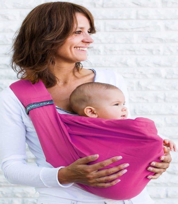 Minimonkey Baby Sling 4in1 (Pembe)