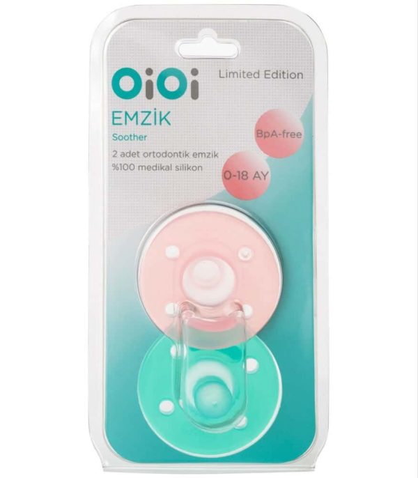 OiOi Emzik 2'li Set (Pembe/Yeşil)