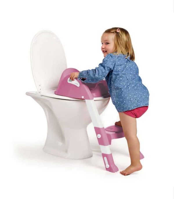 Thermobaby Kiddyloo Merdivenli Tuvalet Adaptörü Beyaz - Pudra (2019 Renk)