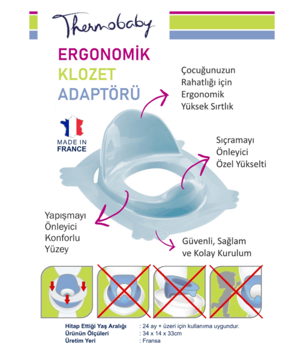 Thermobaby Ergonomik Tuvalet Adaptörü - Beyaz