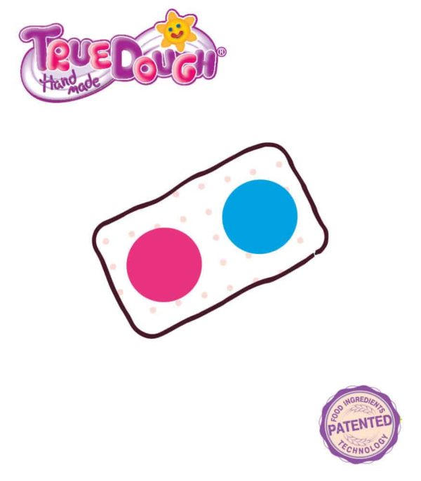 TrueDough Doğal Oyun Hamuru Yedek İkili Paket (Mavi & Pembe)