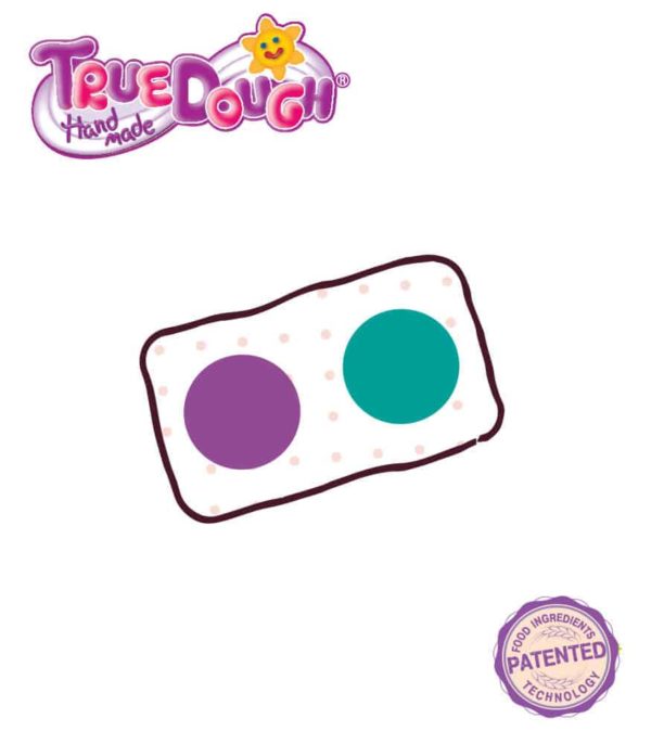 TrueDough Doğal Oyun Hamuru Yedek İkili Paket (Mint Yeşil & Lila)
