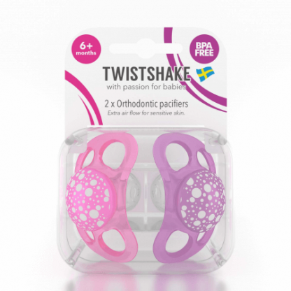 TwistShake Silikon Emzik (6 Ay+) / Pembe - Mor