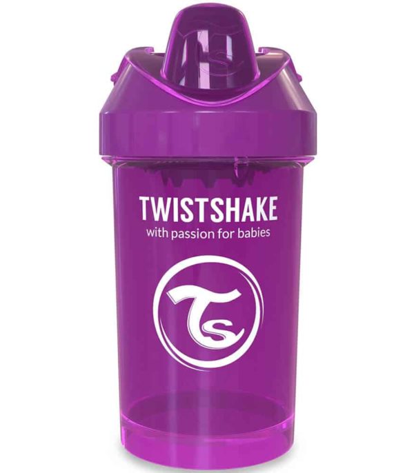 TwistShake Crawler Cup Damlatmaz Suluk Mor (300 ml)