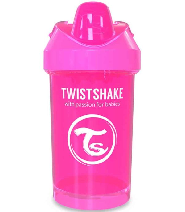 TwistShake Crawler Cup Damlatmaz Suluk Pembe (300 ml)