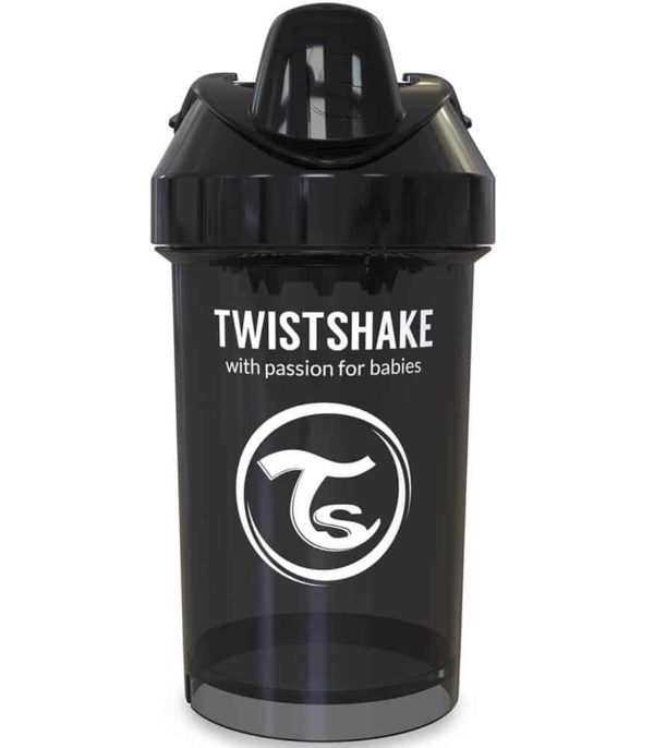 TwistShake Crawler Cup Damlatmaz Suluk Siyah (300 ml)