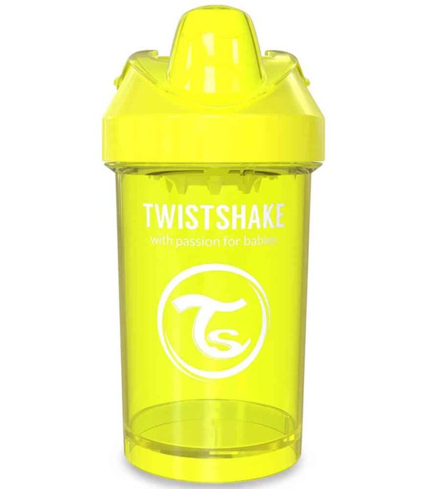 TwistShake Crawler Cup Damlatmaz Suluk Sarı (300 ml)