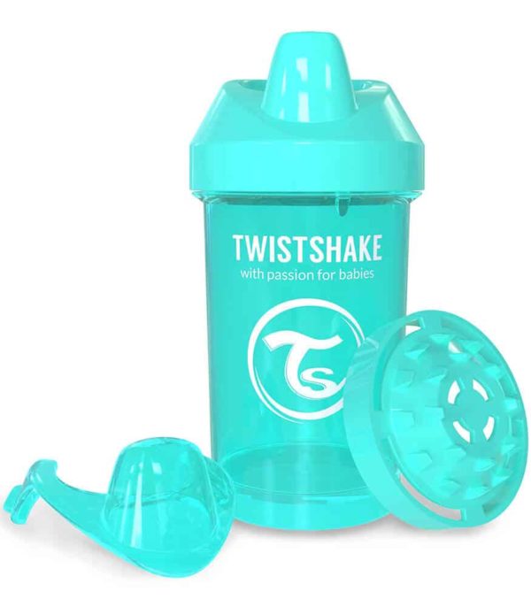 TwistShake Crawler Cup Damlatmaz Suluk Turkuaz (300 ml)