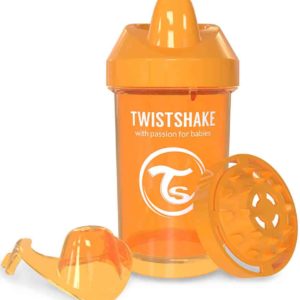 TwistShake Crawler Cup Damlatmaz Suluk Turuncu (300 ml)