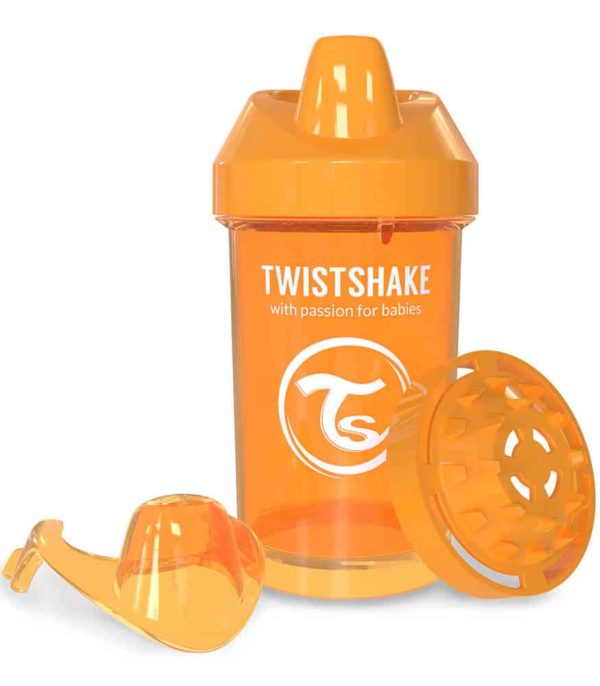 TwistShake Crawler Cup Damlatmaz Suluk Turuncu (300 ml)