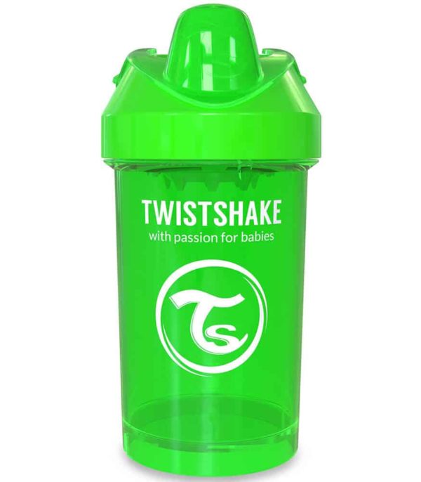 TwistShake Crawler Cup Damlatmaz Suluk Yeşil (300 ml)