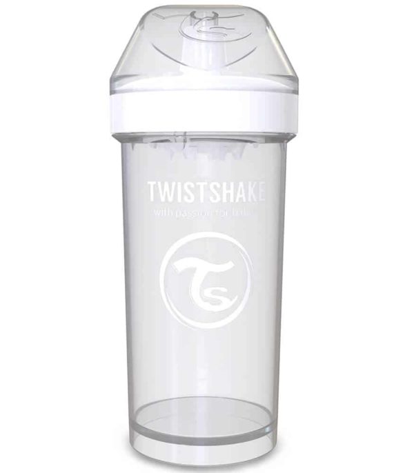 TwistShake Kid Cup Damlatmaz Suluk Beyaz (360 ml)