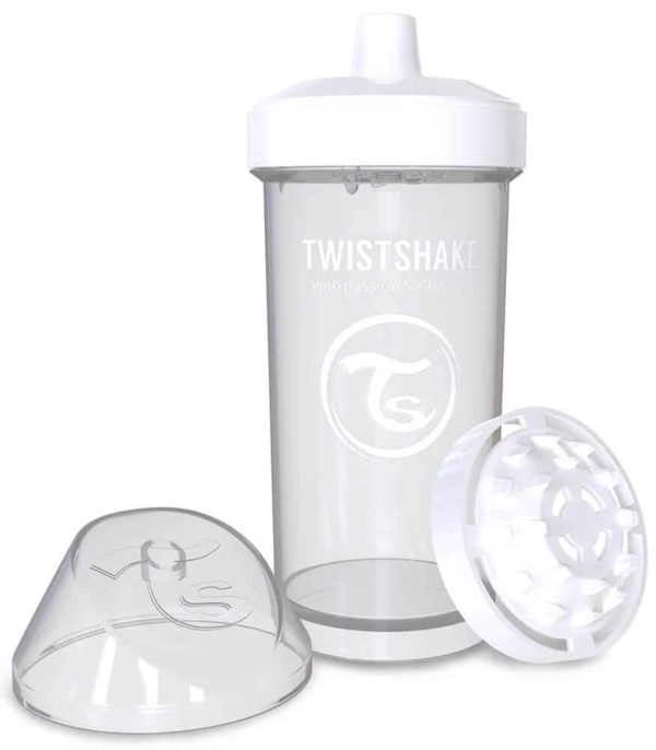TwistShake Kid Cup Damlatmaz Suluk Beyaz (360 ml)