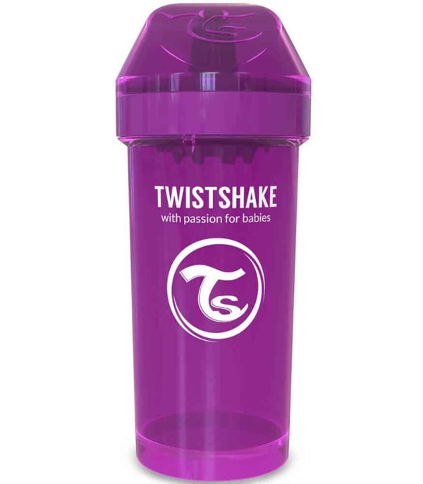 TwistShake Kid Cup Damlatmaz Suluk Mor (360 ml)