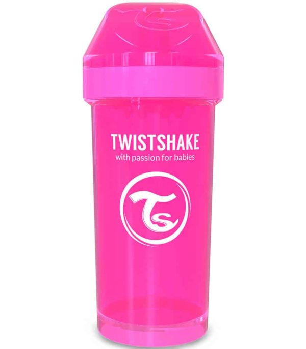 TwistShake Kid Cup Damlatmaz Suluk Pembe (360 ml)