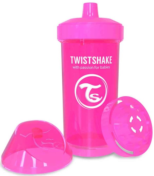 TwistShake Kid Cup Damlatmaz Suluk Pembe (360 ml)