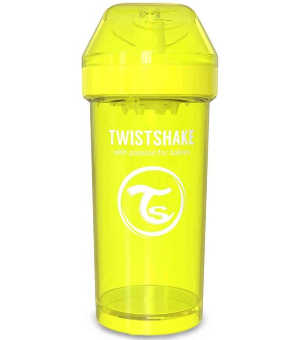 TwistShake Kid Cup Damlatmaz Suluk Sarı (360 ml)