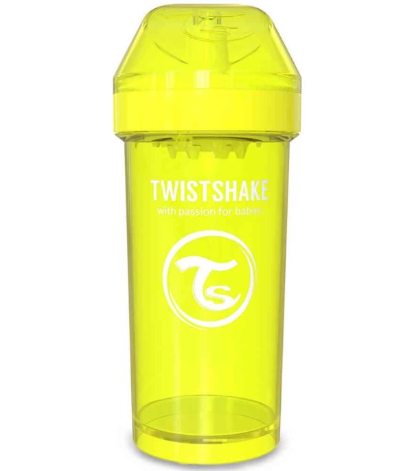 TwistShake Kid Cup Damlatmaz Suluk Sarı (360 ml)