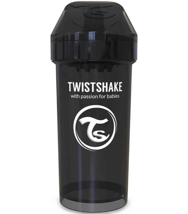 TwistShake Kid Cup Damlatmaz Suluk Siyah (360 ml)