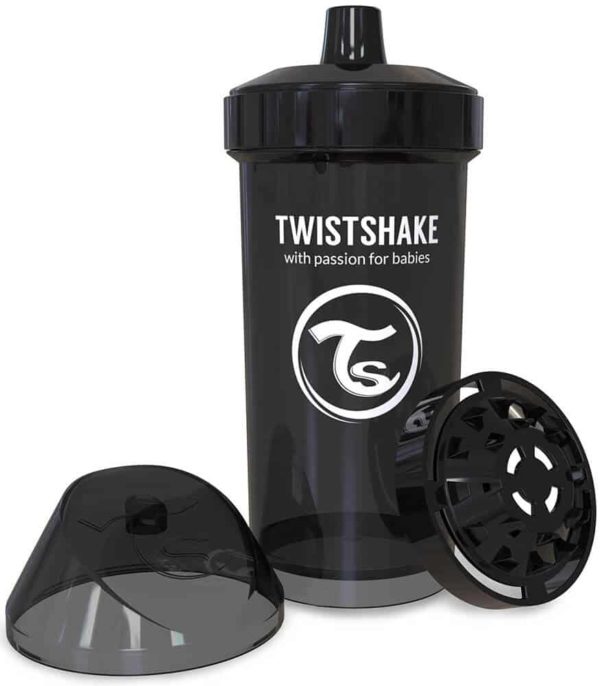 TwistShake Kid Cup Damlatmaz Suluk Siyah (360 ml)