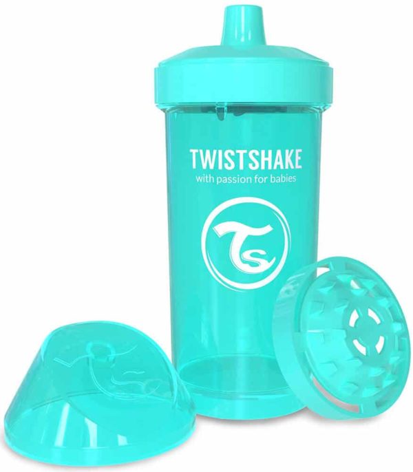 TwistShake Kid Cup Damlatmaz Suluk Turkuaz (360 ml)