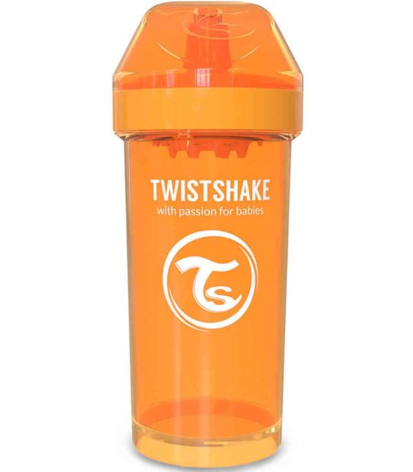 TwistShake Kid Cup Damlatmaz Suluk Turuncu (360 ml)