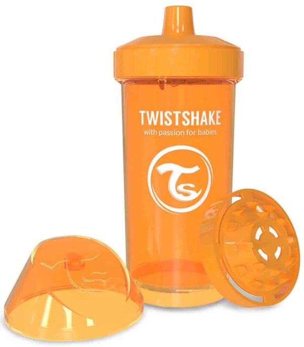 TwistShake Kid Cup Damlatmaz Suluk Turuncu (360 ml)