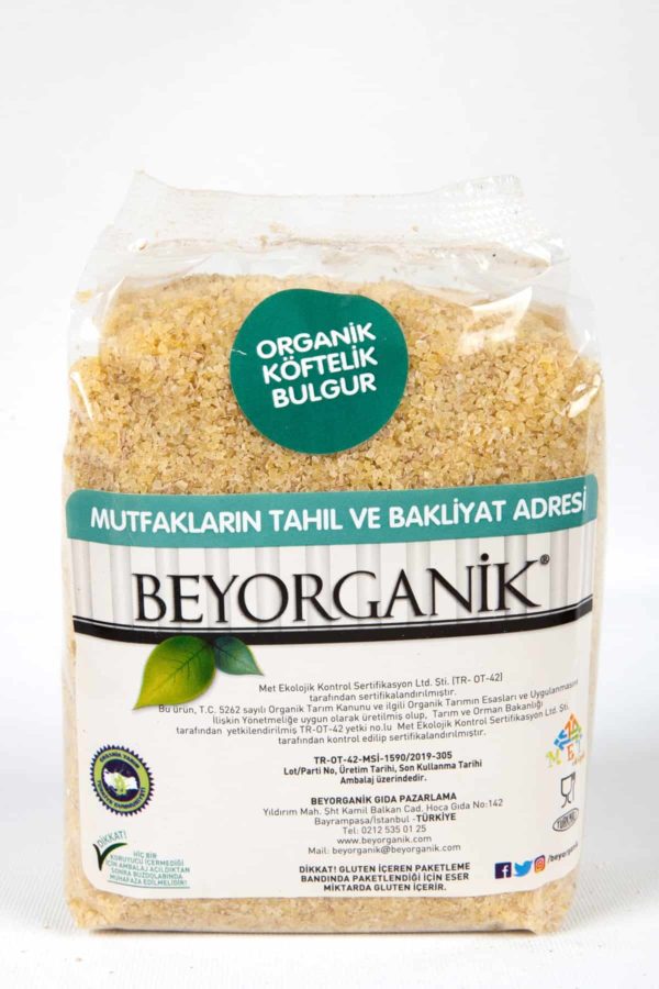 Beyorganik Organik Köftelik Bulgur 500 gr