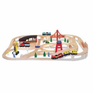 Melissa & Doug Ahşap Tren ve Ray Seti