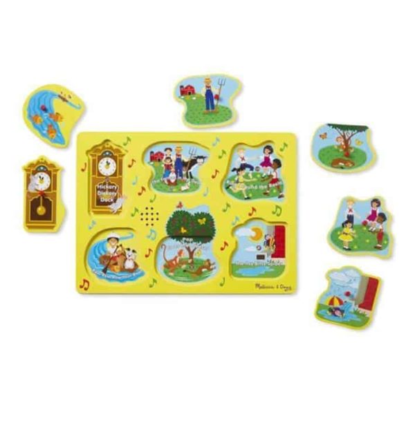 Melissa & Doug Ahşap Sesli Yapboz (İngilizce Çocuk Åarkıları 1)