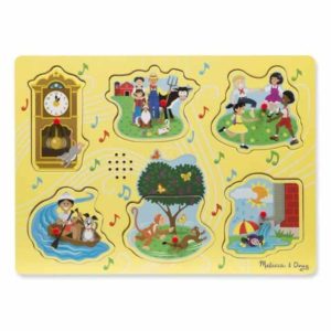 Melissa & Doug Ahşap Sesli Yapboz (İngilizce Çocuk Åarkıları 1)