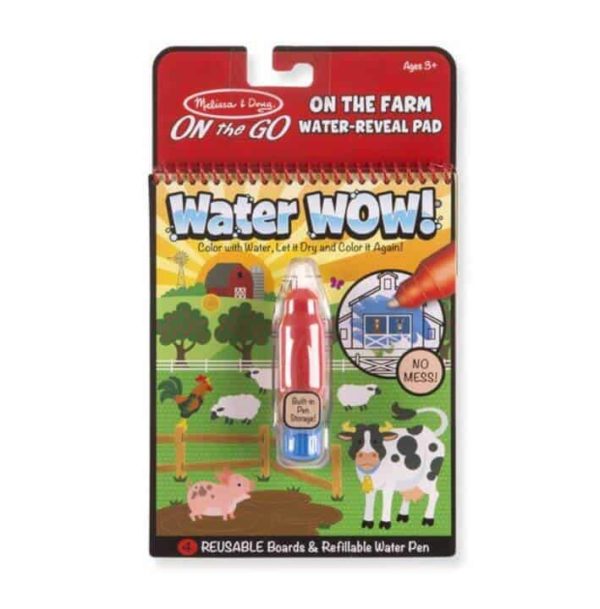 Melissa & Doug Water Wow! Su ile boyama kitabı (Çiftlik)