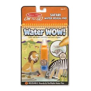 Melissa & Doug Water Wow! Su ile boyama kitabı (Safari)