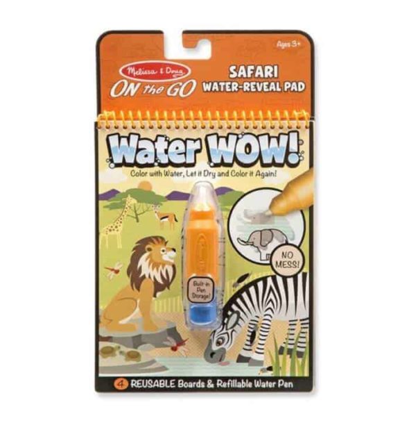 Melissa & Doug Water Wow! Su ile boyama kitabı (Safari)