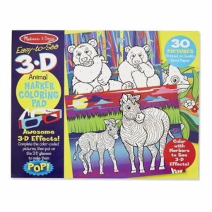 Melissa & Doug 3D Marker Boyama Kitabı (Hayvanlar)