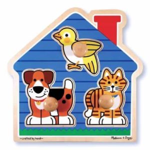 Melissa & Doug Ahşap İlk Yapbozum (Evcil hayvanlar)