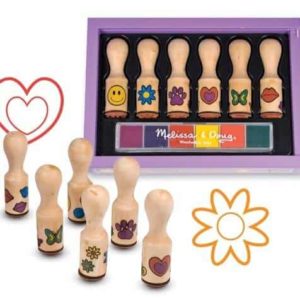 Melissa & Doug Ahşap Baskı Seti (Mutlu Yüzler)