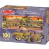 Melissa & Doug Dev Yer Yapbozu (Safari - 100 parça)