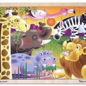 Melissa & Doug Ahşap 24 Parça Yapboz (Safari)