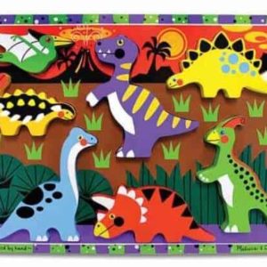 Melissa & Doug Ahşap Tombul Yapboz (Dinozorlar)