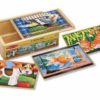 Melissa & Doug Ahşap 12x4 Yapboz Seti (Evcil Hayvanlar)