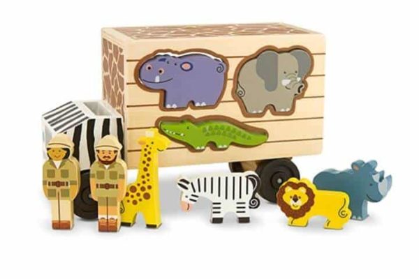 Melissa & Doug Ahşap Kamyon - Hayvan Kurtarıcıları - Åekil Bulmaca